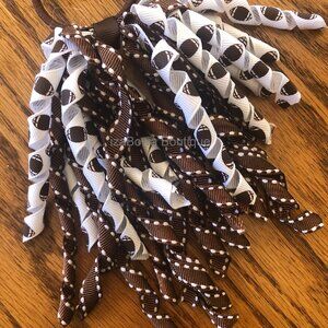 Football Korker Ponytail   KP213   Handmade NWT Boutique